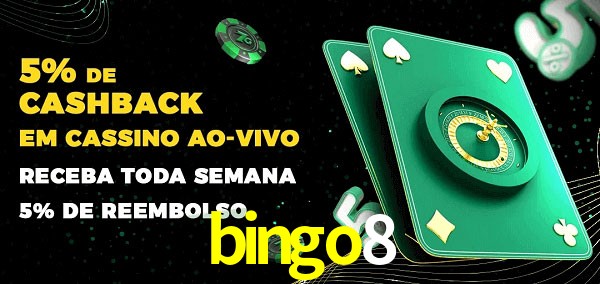 Promoções do cassino ao Vivo bingo8